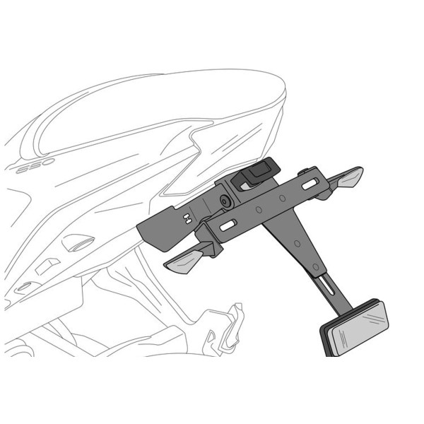Puig Puig tail tidy | matte black | honda x-adv 2021>current